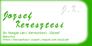 jozsef keresztesi business card