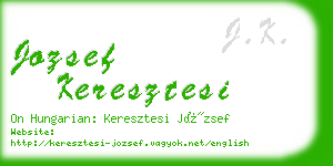 jozsef keresztesi business card